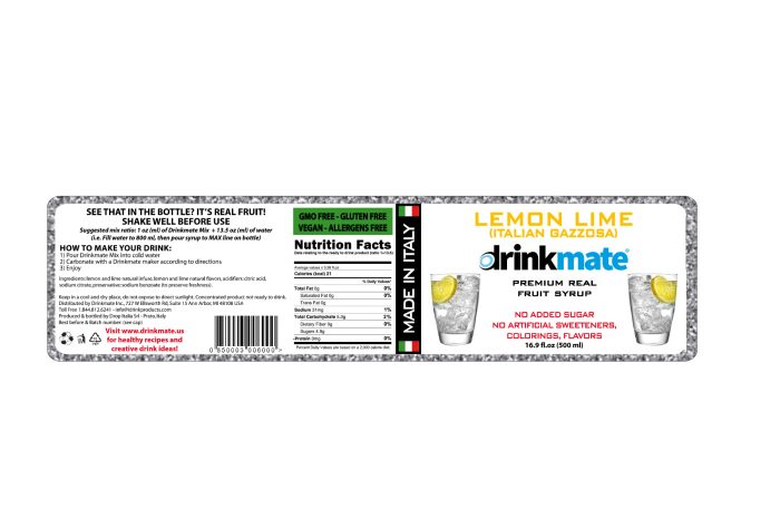 Lemon Lime عصير الليمون الإيطالي الفاخر  أكوالاين - Drinkmate - الصورة 2