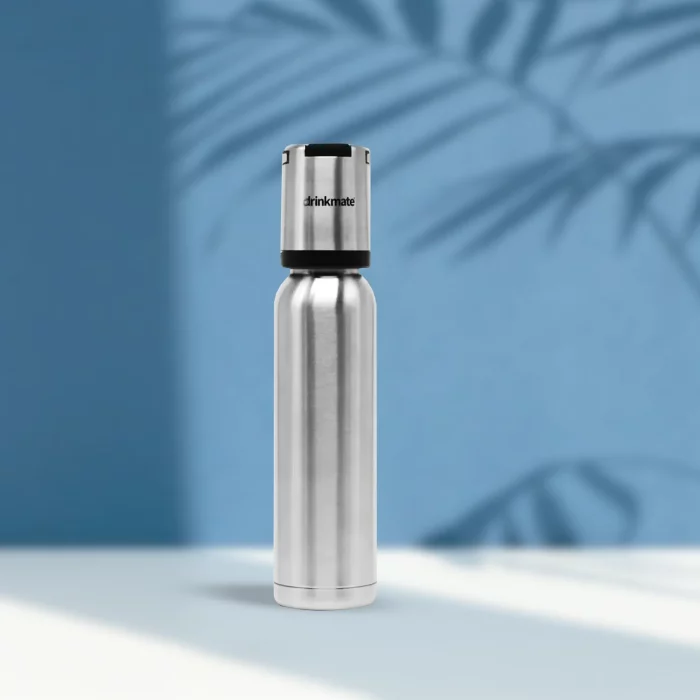 ⁦اسطوانة Co2 زجاجة 700 مللي من الفولاذ المقاوم للصدأ اكوالاين Drinkmate⁩ - الصورة ⁦1⁩