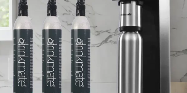 صانعة المشروبات الغازية المنزلية LUX ستانلس ستيل الفاخرة من اكوالاين Drink Mate