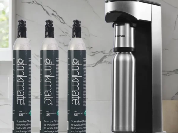 صانعة المشروبات الغازية المنزلية LUX ستانلس ستيل الفاخرة من اكوالاين Drink Mate