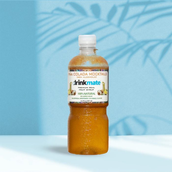 1746537300_Pina_colada_non_alcoholic_mocktail_Syrup_Drinkmate_soda_maker.jpg شراب بينا كولادا الإيطالي الفاخر (خالي من الكحول) - الصورة 1